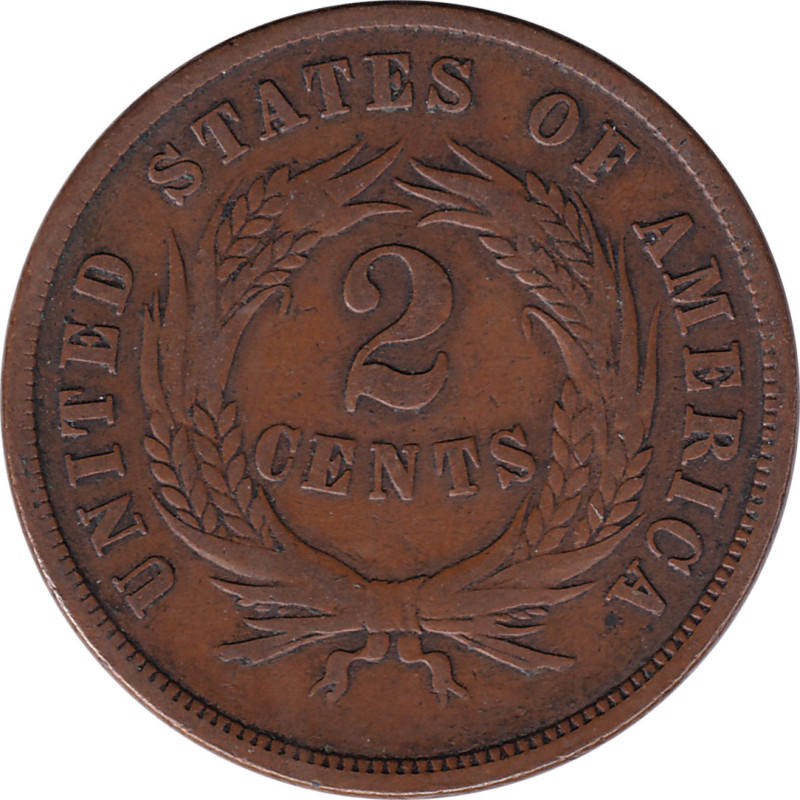 United States of America - 2 cents - Blason - 1865 - No378