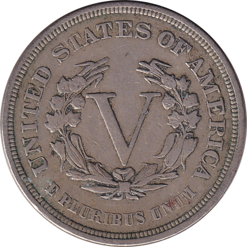 United States of America - 5 cents - Blason - 1883 - No382