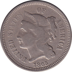 United States of America - 3 cents - Trime - 1865 - No384