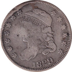 United States of America - 5 cents - Capped bust - 1829 - No386