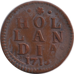 Holland - 1 duit - 1715 -...