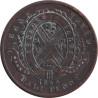 Canadian Provinces - 1/2 penny - Banque de Montréal - Front view - 1844 - No152