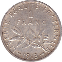 France - 1 franc - Semeuse - 1913 - No406
