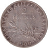 France - 2 francs - Semeuse - 1900 - No407