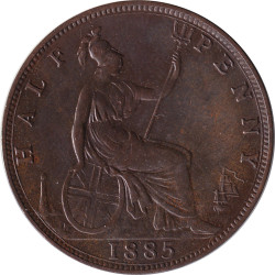 United Kingdom - 1/2 penny - Victoria - Buste mature - 1885 - No461