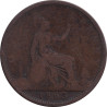 United Kingdom - 1 penny - Victoria - Buste mature - 1863 - No472