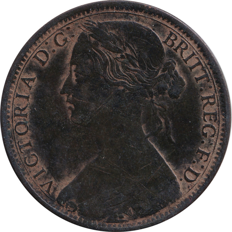 United Kingdom - 1 penny - Victoria - Buste mature - 1865 - No474