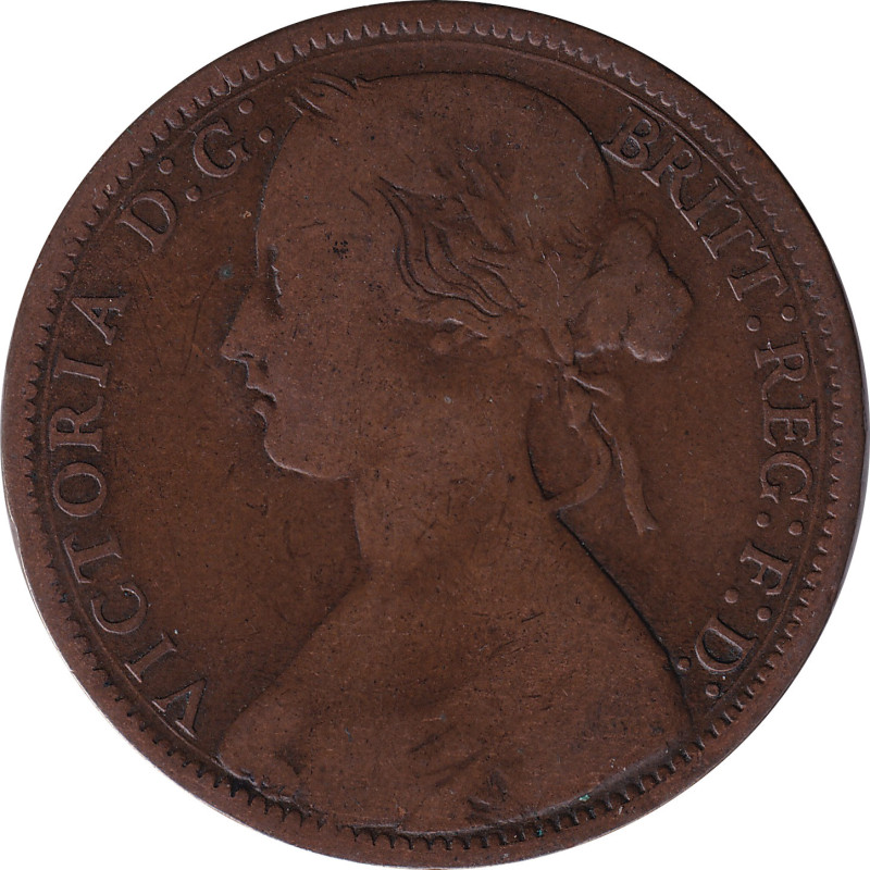 United Kingdom - 1 penny - Victoria - Buste mature - 1865 - No475