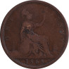 United Kingdom - 1 penny - Victoria - Buste mature - 1865 - No475