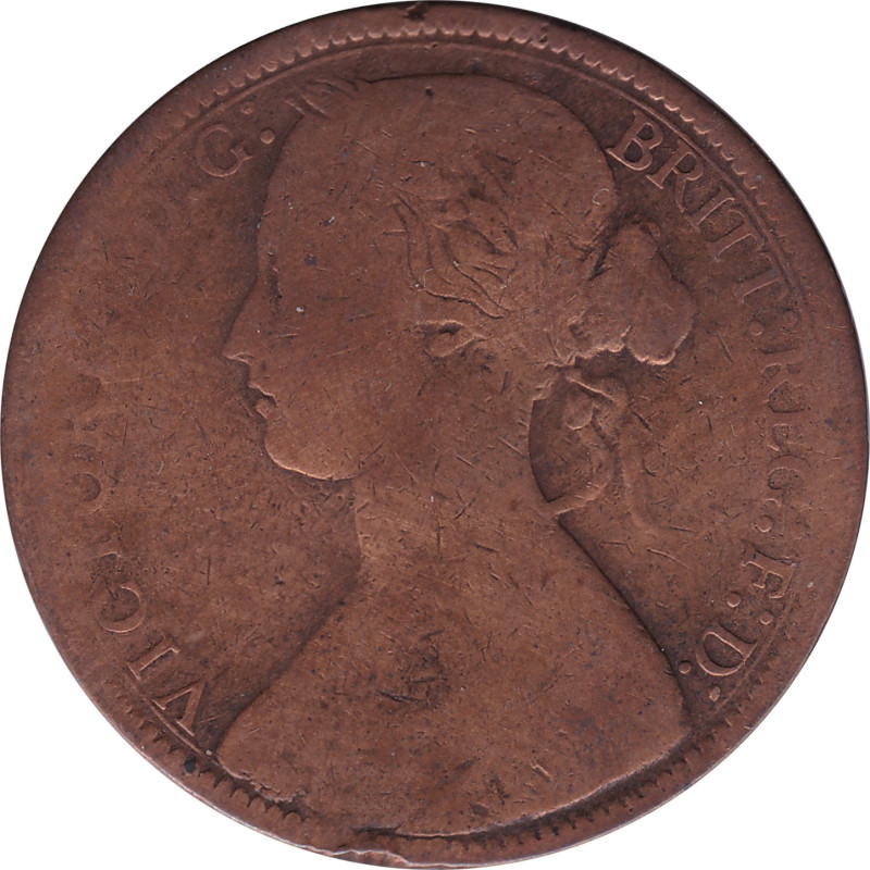 United Kingdom - 1 penny - Victoria - Buste mature - 1868 - No476