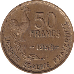 France - 50 francs - Guiraud -  1958 - No809