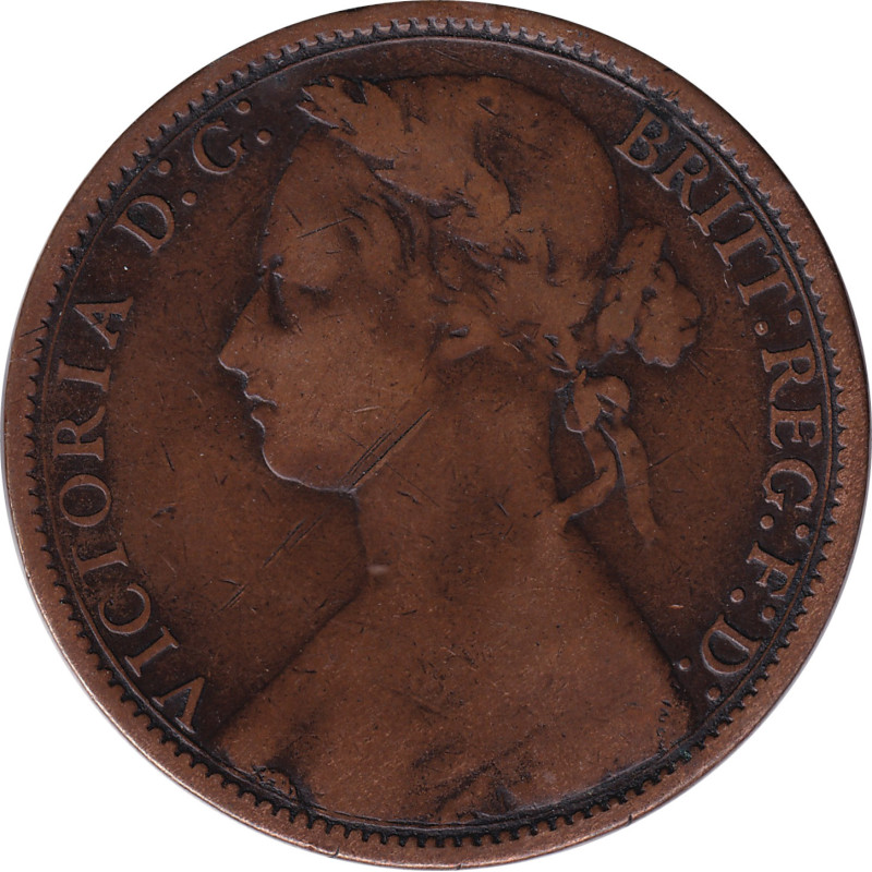 United Kingdom - 1 penny - Victoria - Buste mature - 1876 H - No482