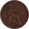United Kingdom - 1 penny - Victoria - Buste mature - 1876 H - No482