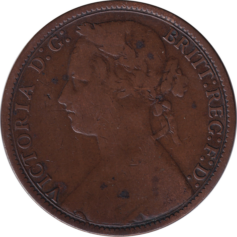 United Kingdom - 1 penny - Victoria - Buste mature - 1876 H - No483