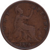 United Kingdom - 1 penny - Victoria - Buste mature - 1876 H - No483