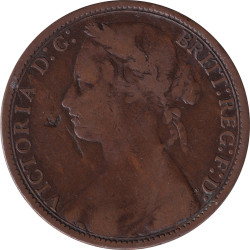 United Kingdom - 1 penny - Victoria - Buste mature - 1877 - No485