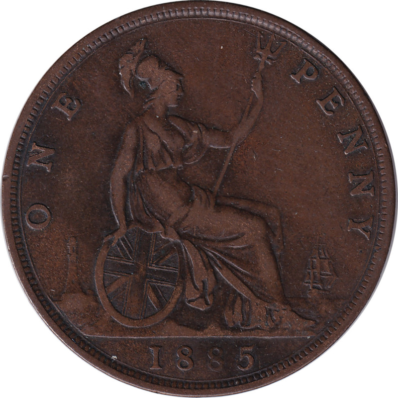 United Kingdom - 1 penny - Victoria - Mature bust - 1886 - No487