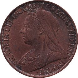 United Kingdom - 1 penny - Victoria - Buste agé - 1899 - No489