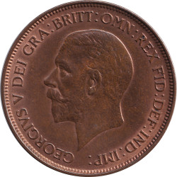 United Kingdom - 1 penny - Georges V - 1929 - No492