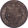 United Kingdom - 3 pence - Victoria - Tête jeune - 1859 - No496