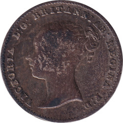 United Kingdom - 3 pence - Victoria - Tête jeune - 1859 - No496