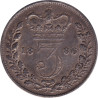 United Kingdom - 3 pence - Victoria - Tête jeune - 1886 - No503
