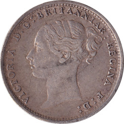 United Kingdom - 3 pence - Victoria - Tête jeune - 1886 - No503