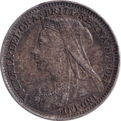United Kingdom - 3 pence - Victoria - Buste agé - 1895 - No506