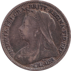 United Kingdom - 3 pence - Victoria - Buste agé - 1901 - No509
