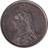United Kingdom - 6 pence - Victoria - Tête jeune - 1887 - No517