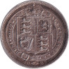 United Kingdom - 6 pence - Victoria - Tête jeune - 1887 - No518