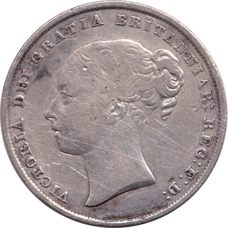United Kingdom - 1 shilling - Victoria - Tête jeune - 1846 - No521
