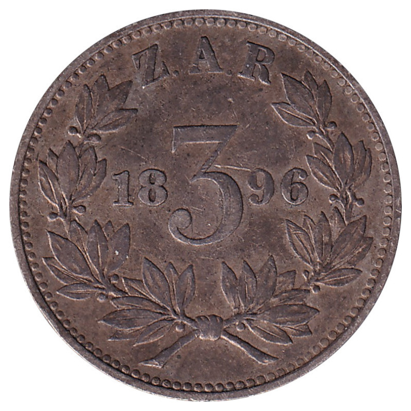 South Africa - 3 pence - Krugger - 1896 - No524