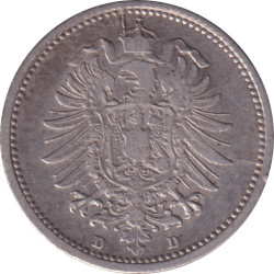 Germany - 20 pfennig - Guillaume I - Type 1 -  1876 D - No675