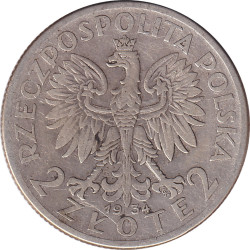 Poland - 2 zlote - Josef Pilsudski - 1934 - No426