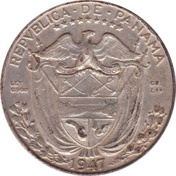 Panama - 1/10 balboa - Balboa - Large bust -  1947 - No439
