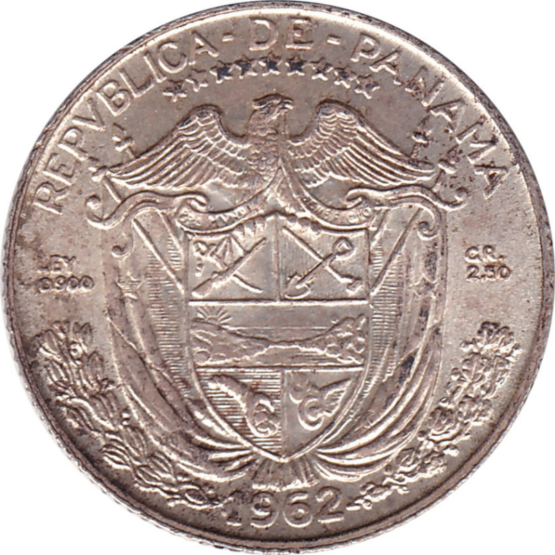 Panama - 1/10 balboa - Balboa - Large bust -  1962 - No441