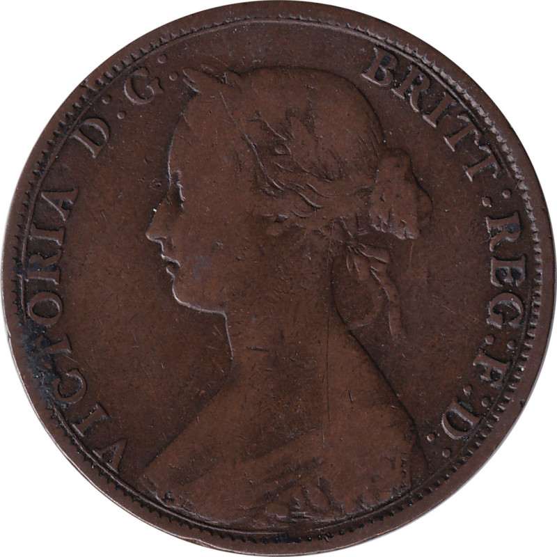 United Kingdom - 1/2 penny - Victoria - Buste mature - 1864 - No455