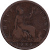United Kingdom - 1/2 penny - Victoria - Buste mature - 1866 - No456