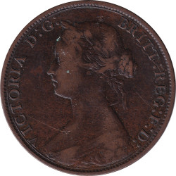 United Kingdom - 1/2 penny - Victoria - Buste mature - 1869 - No457