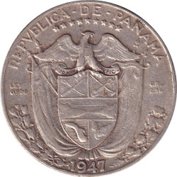 Panama - 1/10 balboa - Balboa - Large bust -  1947 - No451