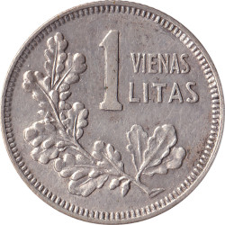 Lithuania - 1 litas - Chevalier -  1925 - No452