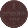 German States - 1 pfennig - Johann - Type 1 - 1859 F - No171