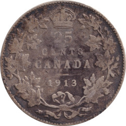 Canada - 25 cents - George V - 1913 - No172