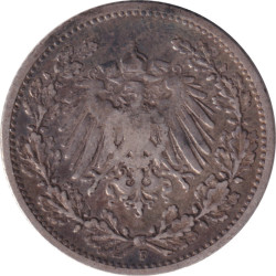 Germany - 1/2 mark - Guillaume II -  1905 F - No680