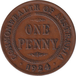 Australia - 1 penny - George V -  1924 - No712