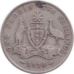 Australia - 1 florin - George V - 1914 - No915