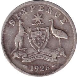 Australia - 6 pence - George V - 1926 - No926
