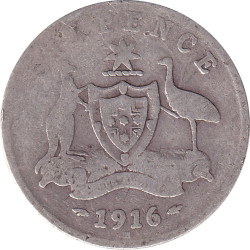 Australia - 6 pence -...