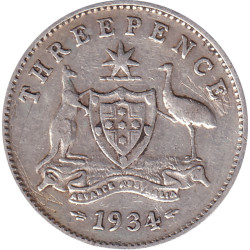 Australia - 3 pence -...